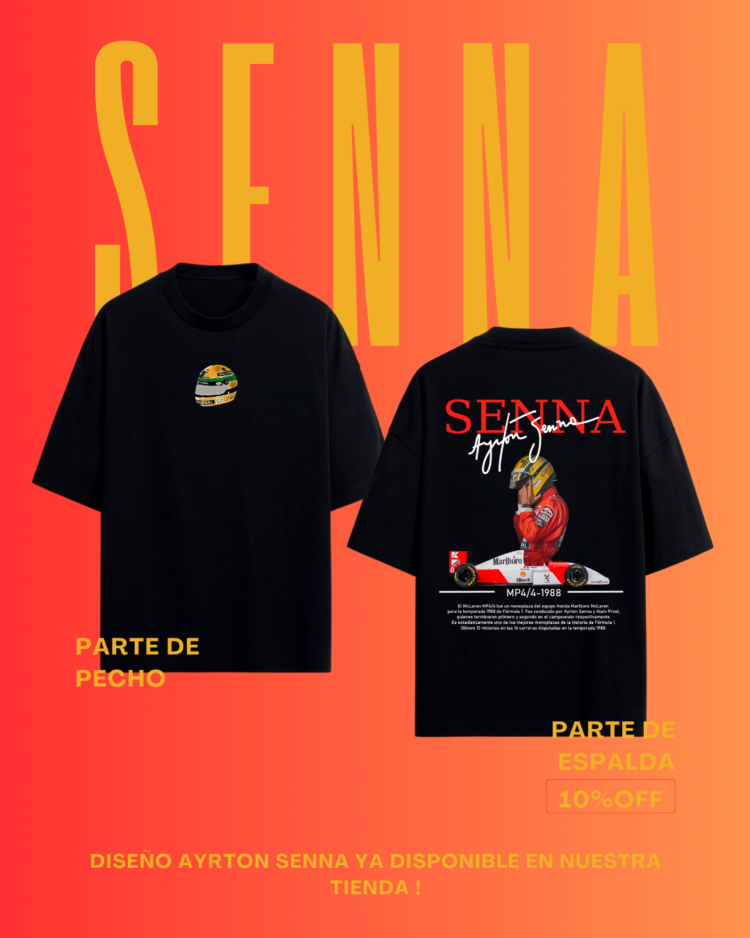Playera Ayrton Senna