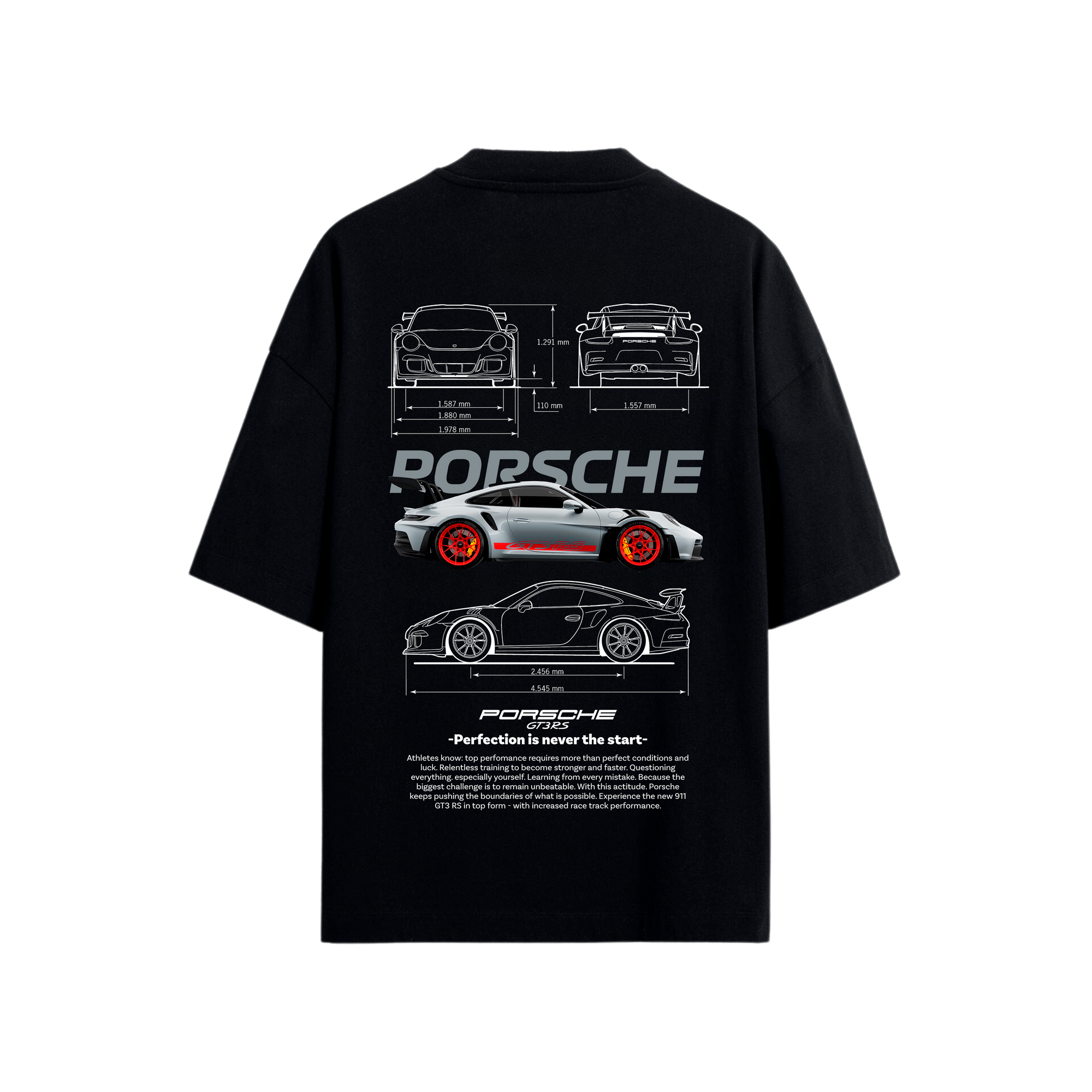 Playera Porsche GT3 RS gris