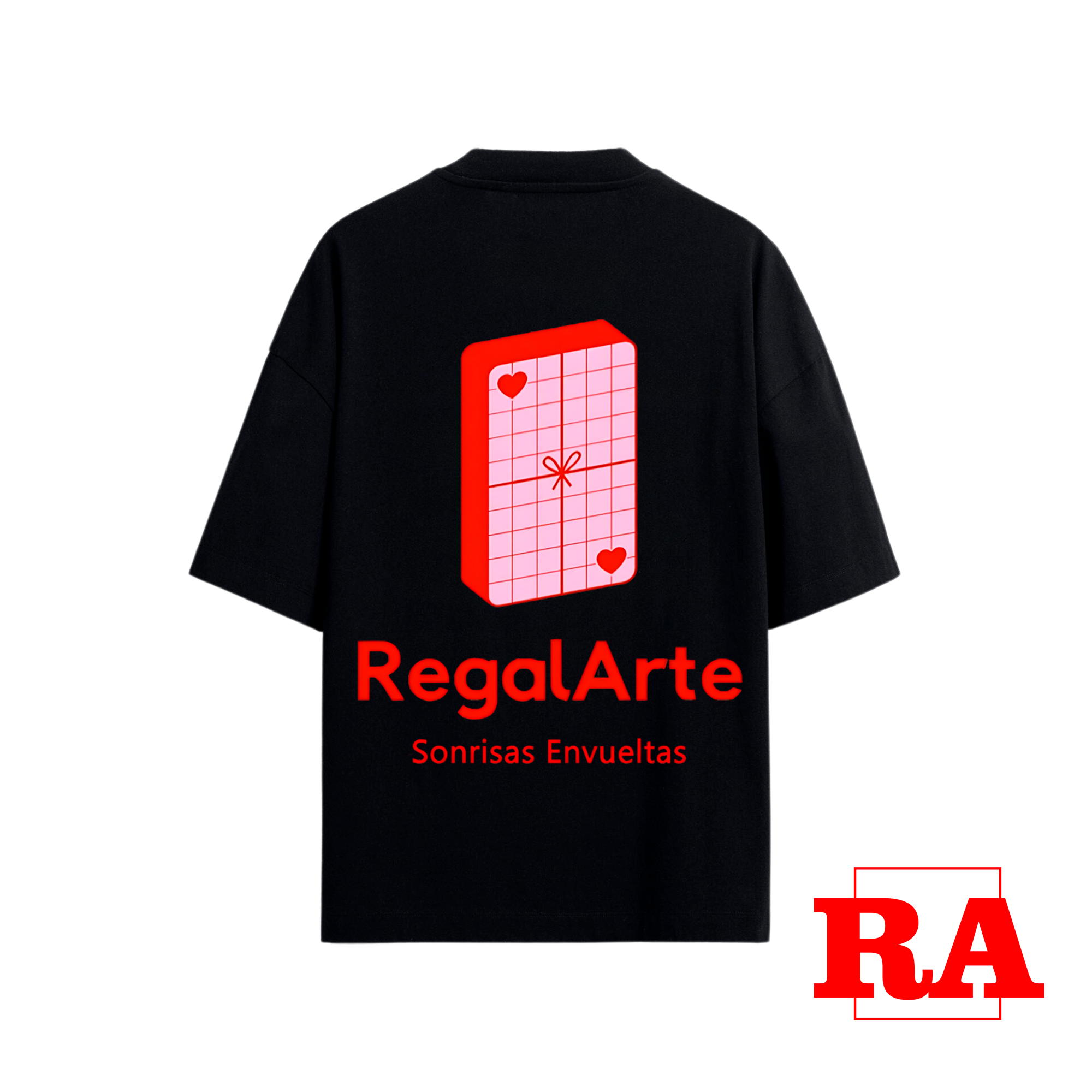 Playera overzase Diseños grandes por ambos lados