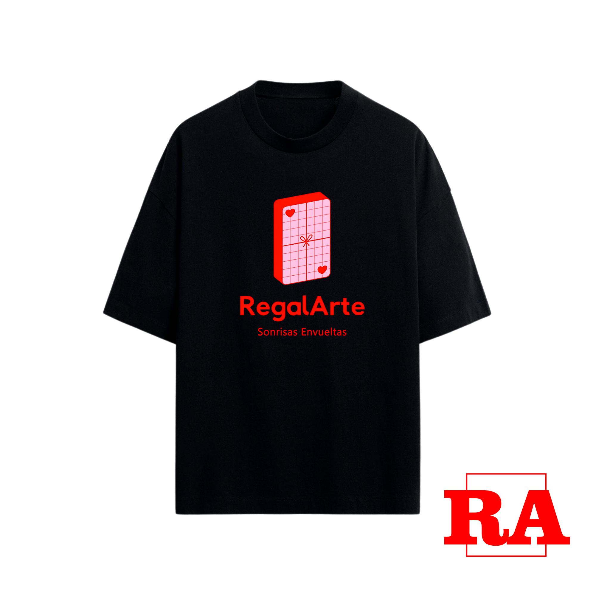 Playera overzase un diseño mediano