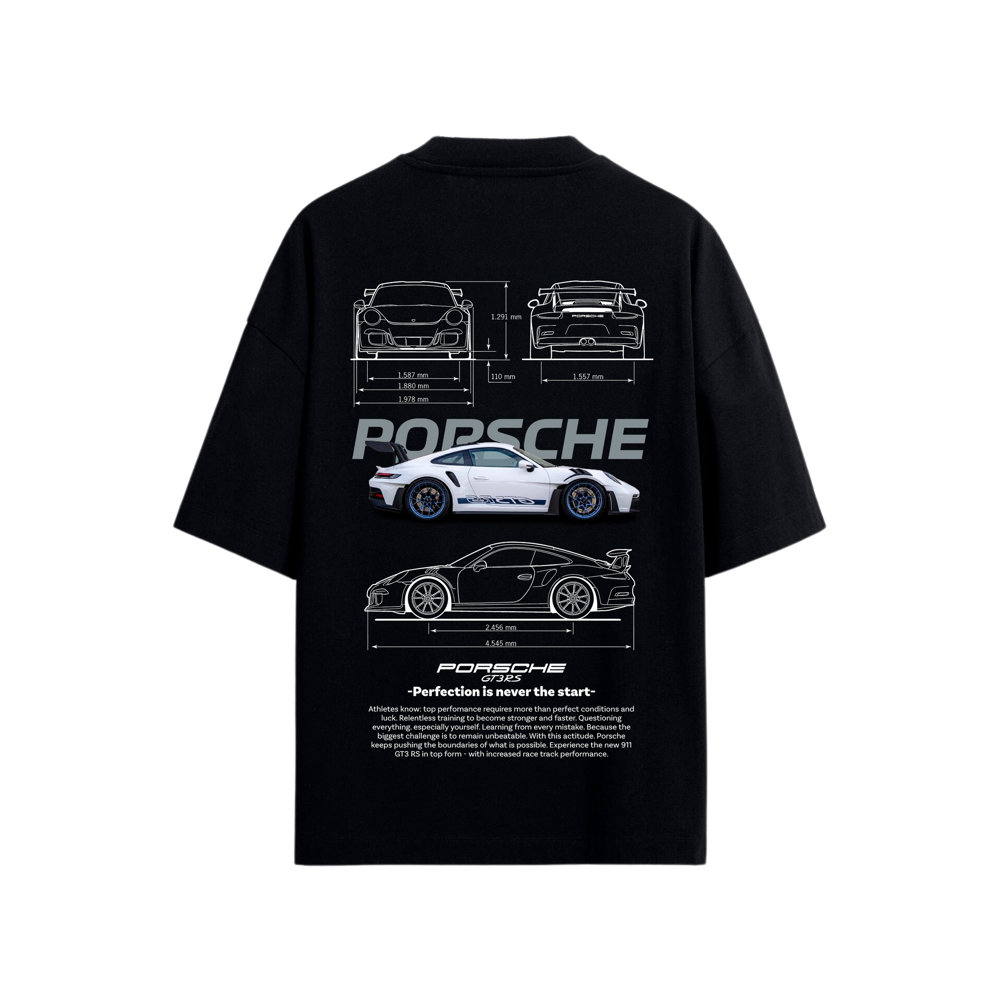 Playera Porsche GT3 RS blanco